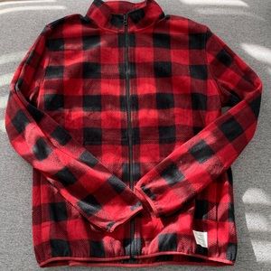 Mens Lucky Brand Fleece Zip Up Size XL